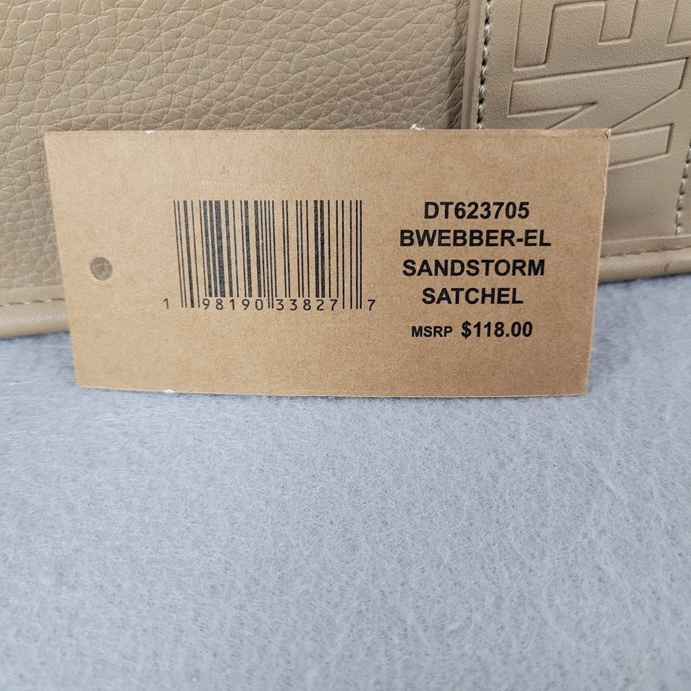 Steve Madden Satchel Bwebber-EL Sandstorm Beige Logo Strap Pouch Bag DT623705 OS - Picture 3 of 16